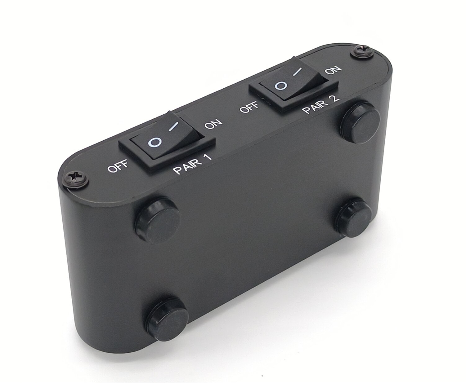 2-Way audio stereo Speaker selector Switcher Box, Combiner Multi Zone A B Speaker Switch Distribution Controller Box - P21