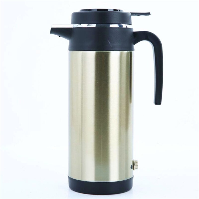 1200ml 304 rustfritt stål 12v 24v bil vannkoker bil oppvarming vannflaske reise termosflaske automatisk kokende