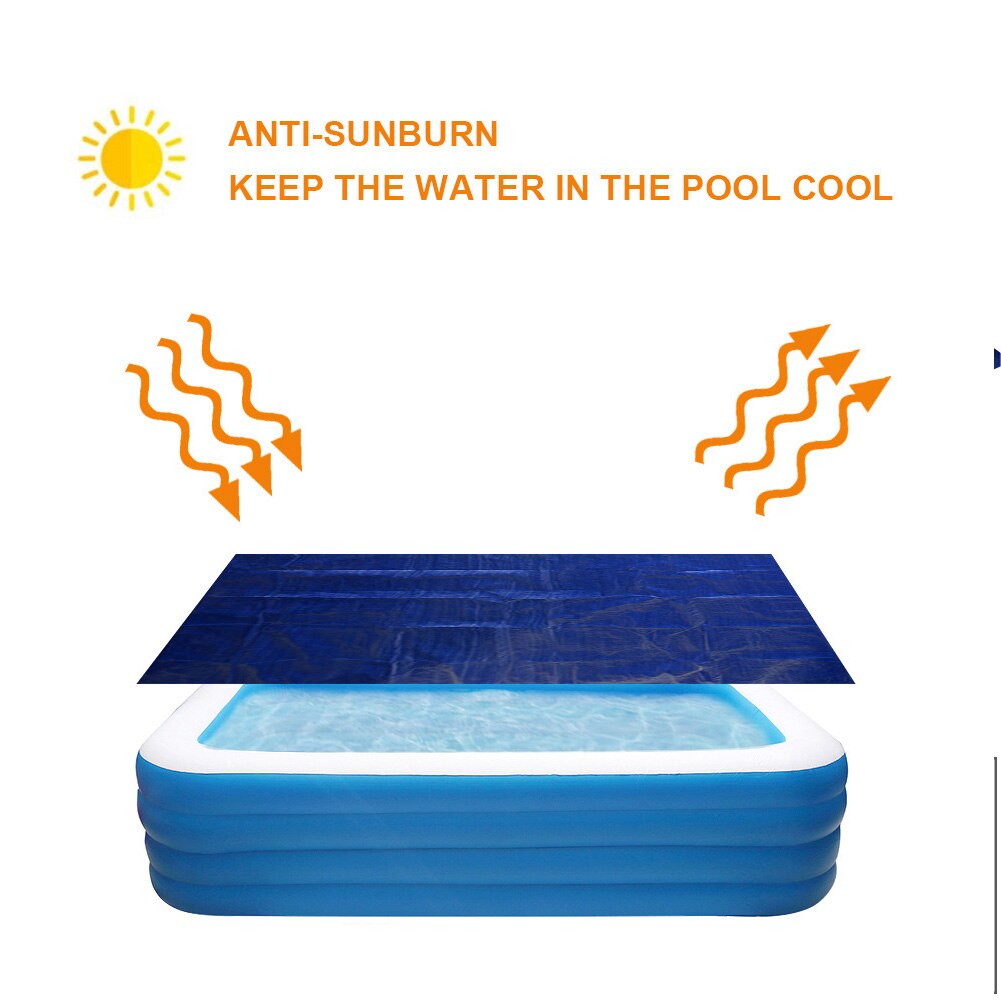 Waterproof Outdoor Garden Swimming Pool Cover PE UV Protection Thermal Blanket Dustproof Keep Clean Mat Above Ground Durable