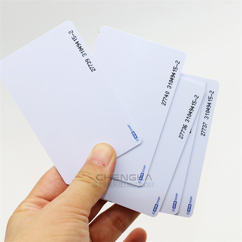 125Khz H-I-D 1326 ProxCard II Access Control Clamshell Cards 26-Bit Card Rewritable RFID Proximity Thick Card 1pcs