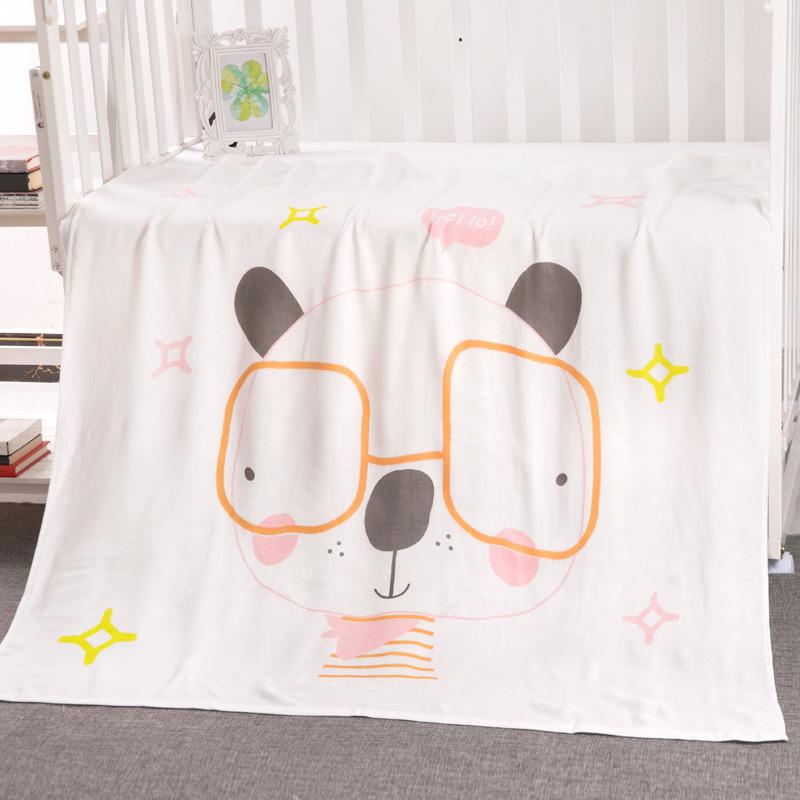 Colchas delgadas de doble cubierta en verano, aire acondicionado en verano y artículos frescos para bebés para recién nacidos 110*110cm: pink dog