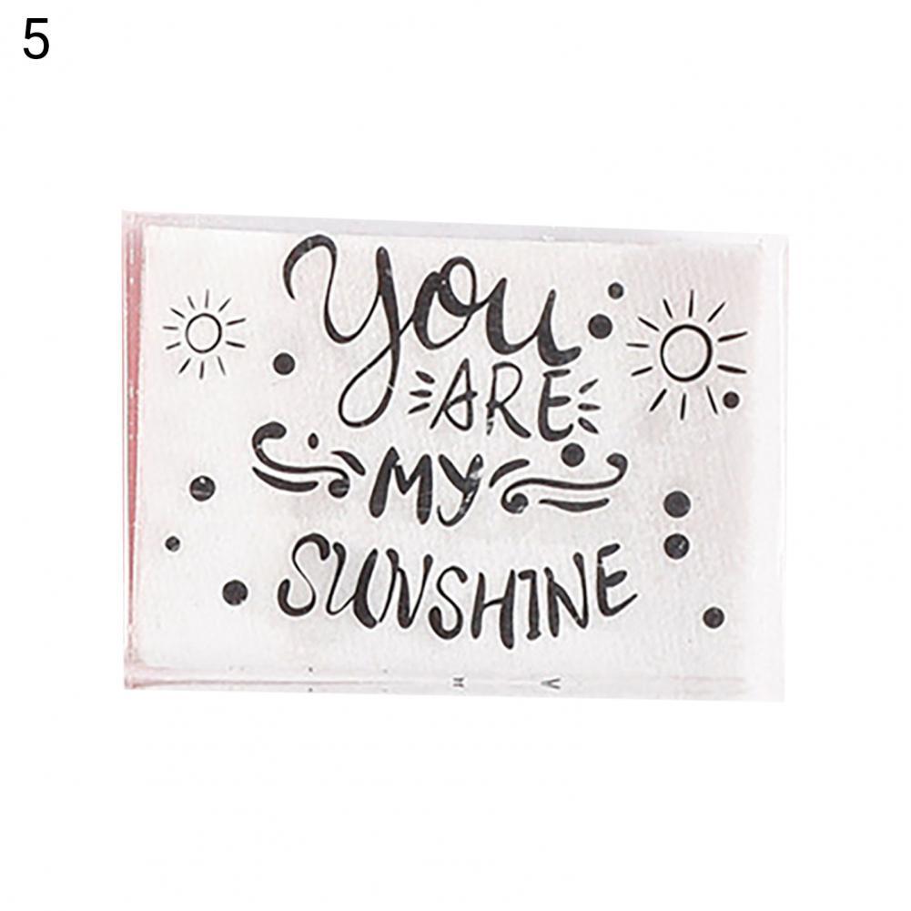 Transparent Warm Phrases Clear Stamp Rectangular Stamp Multifunctional for Home:  5