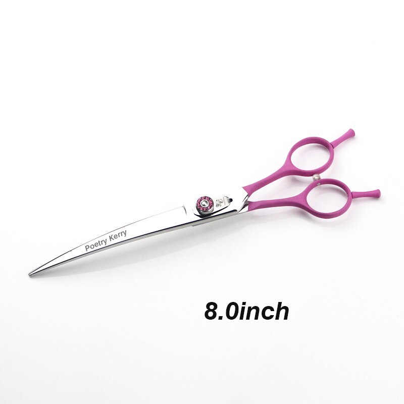 JP440C 7.0 7.5 8.0 Inch Grooming Scissors Curved Shear for Teddy/Pomeranian Dogs Pet Grooming Tools