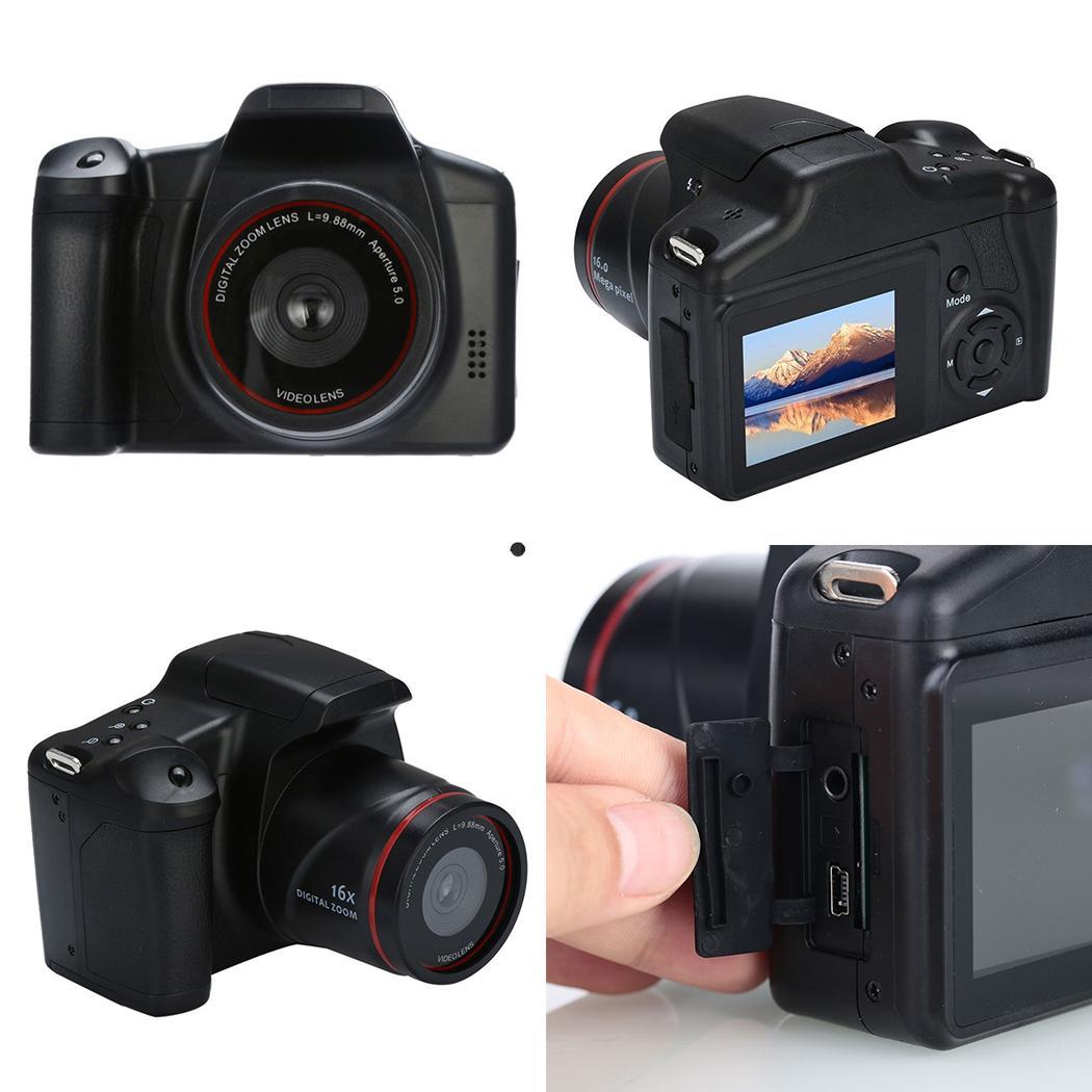 1080P HD SLR caméra téléobjectif Kit de caméra vidéo numérique 2.8 pouces TFT caméscope Portable 16x Zoom numérique 16 millions de Pixels