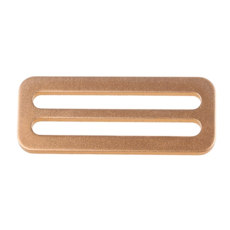 Durable Aluminum 50mm Scuba Diving Jacket Vest Side Buckle Weight Belt Slide Keeper D Ring Webbing Harness Belt Retainer: Gold