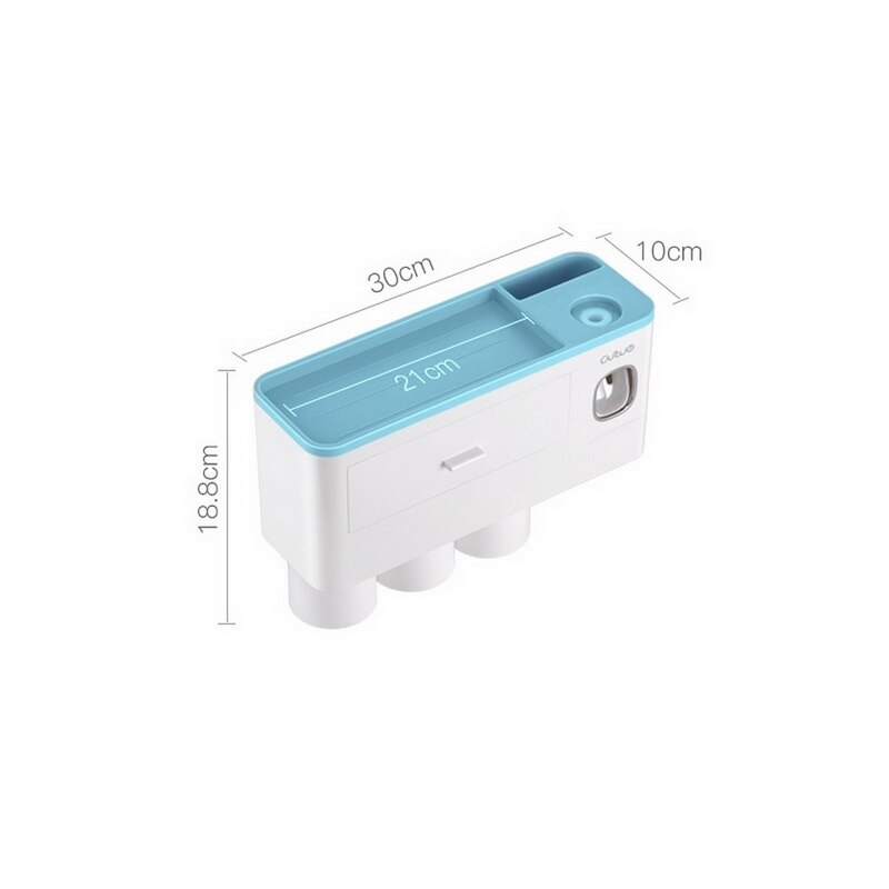 Magnetic Adsorption Inverted Toothbrush Holder Automatic Toothpaste Squeezer Dispenser Storage Rack Bathroom Accessories