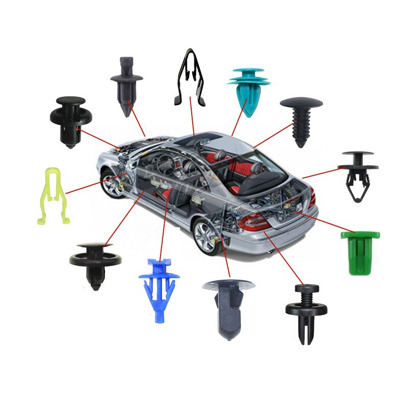 For Toyota Tundra Solara Scion Car Bumper Fender Wheel Arch Door Panel Trim Roof Cover Trunk Strip Snap Rivet Fastener Clips Kit