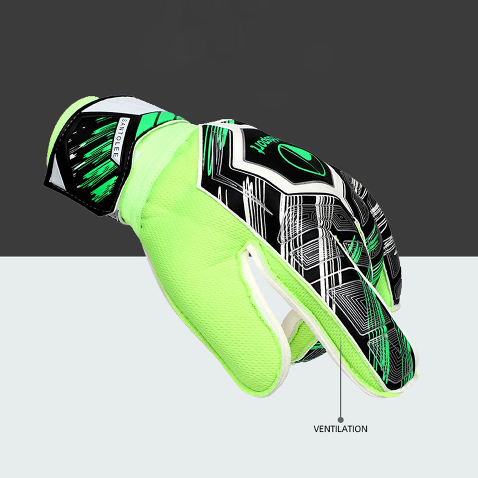 Guantes de látex de doble capa para uso en exteriores, guantes para portero, Mamba, para niños, , duradero