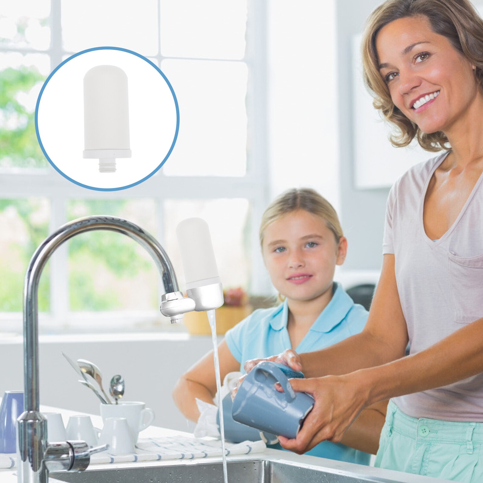 3pcs Water Filter Tap Water Purifier Kitchen Water Purifier Filter