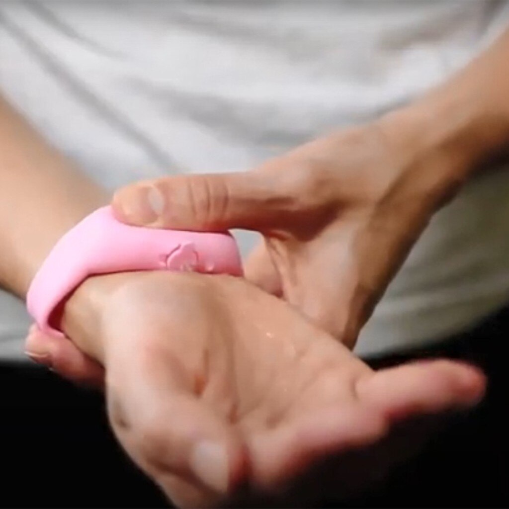 10 Uds muñequeras desinfectante portátil para manos, dispensador de pulseras, desinfectante de manos, bombas de dosificación, Mano Limpia a la
