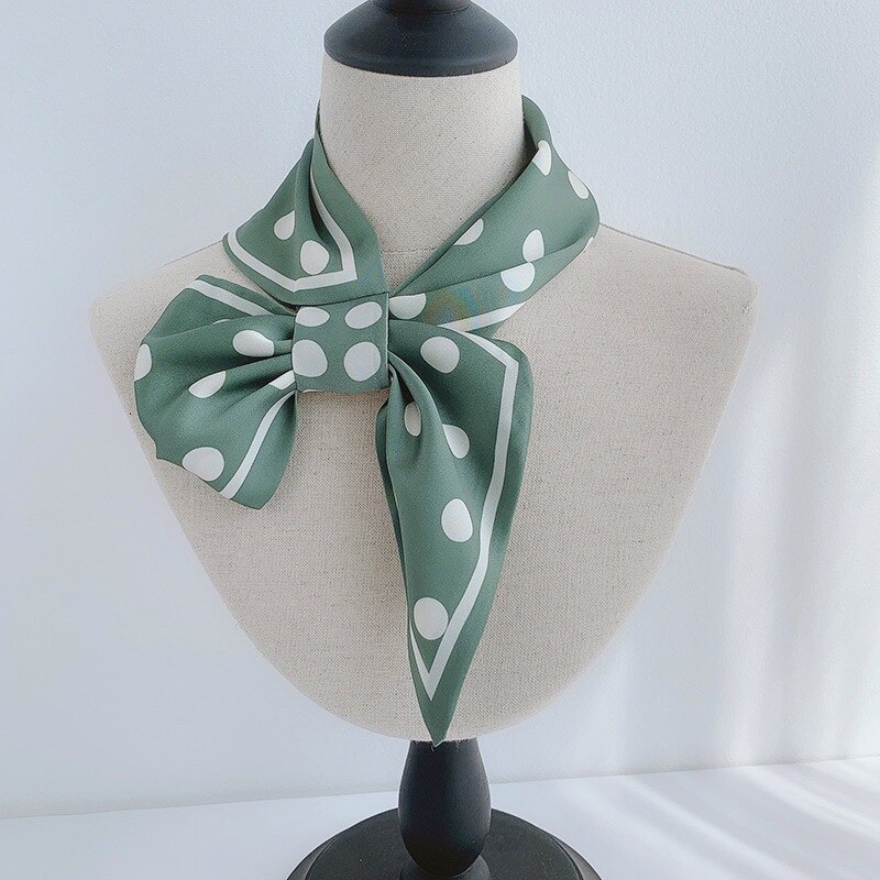 8 Kleuren Selecteren Vrouwen Effen Kleur Haar Sjaal Mode Haar Banden Gestreepte Sjaals Lady Decoratie Zijde Hoofddeksels Banden