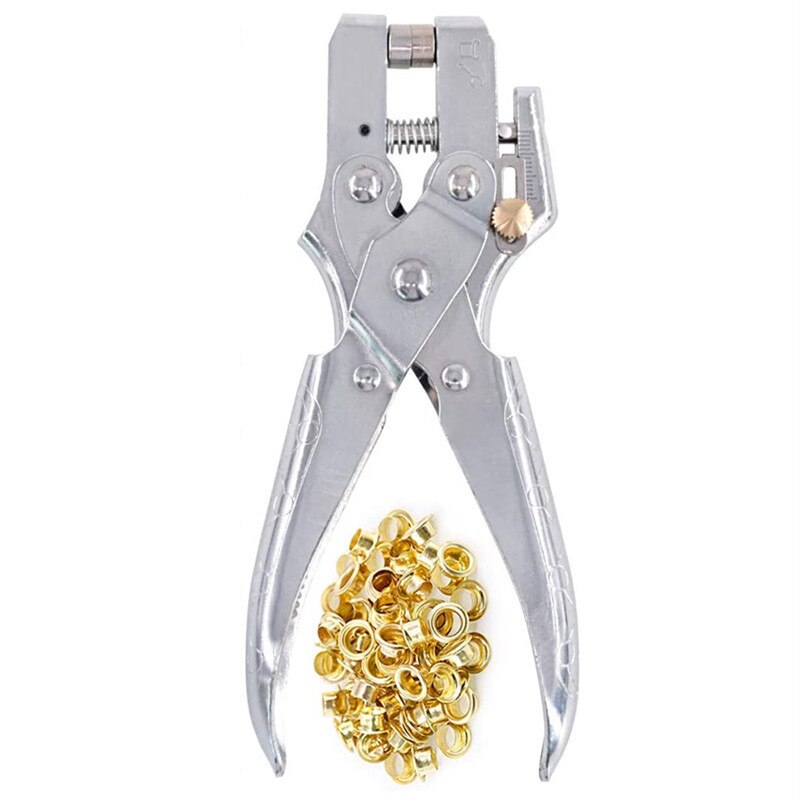 500 Sets Grommet Kit,Grommet Setting Tool Metal Eyelets Set with Install Tool Kit in Storage Box ,Leather Crafts DIY Projects: Tool