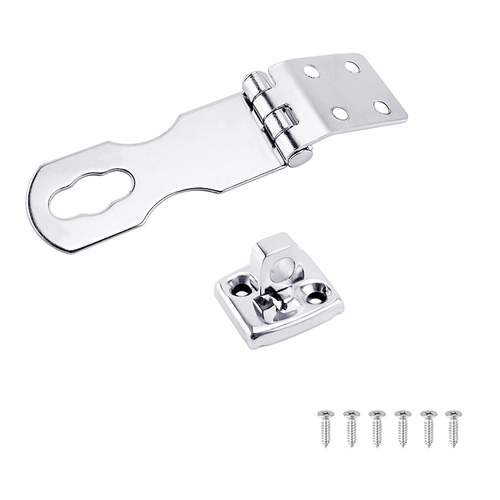 Boat Swivel Hasp Portable Heavy Duty Rotary Safe Cabin Deck Latch Sea Boats Lock Tools with 6 Screws