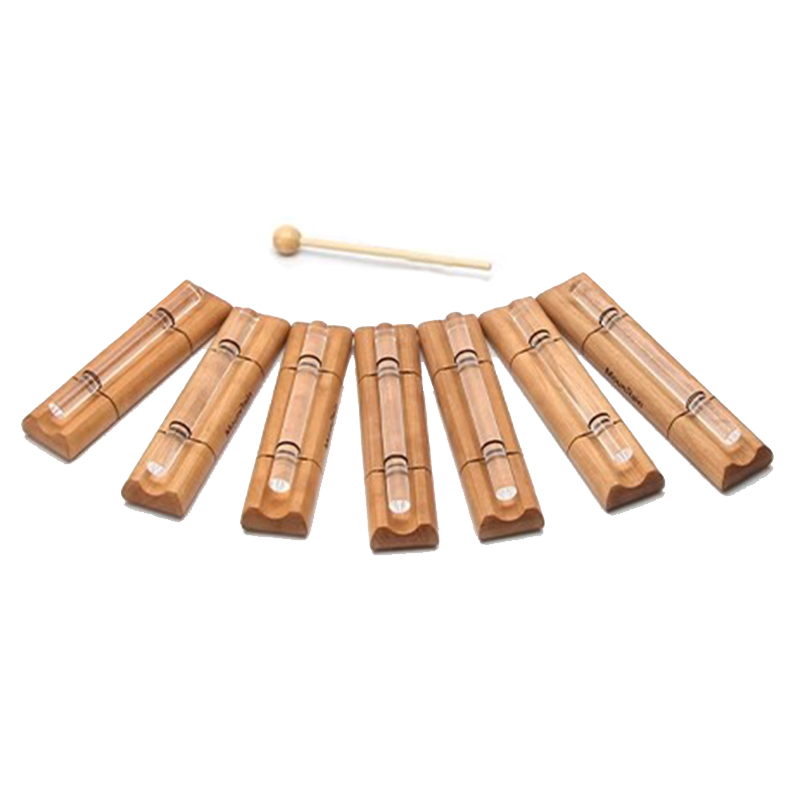 Paquete de sonido de cristal, 440Hz, campanas curativas para meditación y Yoga, campanas para terapia de sonido, relajación, instrumentos musicales para aliviar el estrés