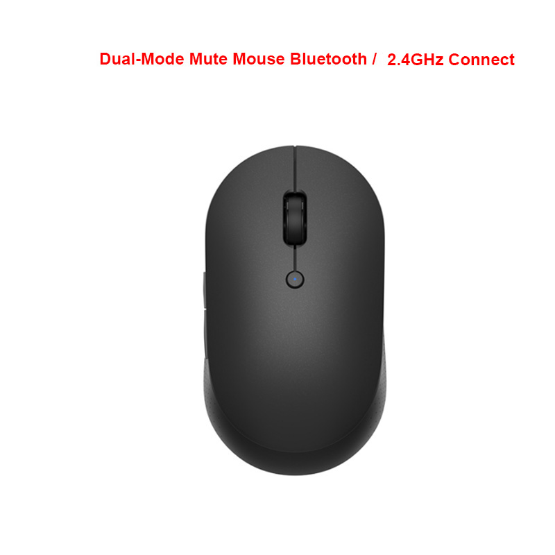 Xiaomi Draadloze Muis Dual-Mode Mi Stille Muis Bluetooth Usb Verbinding Optische Mute Laptop Notebook Kantoor Gaming Mouse: Black