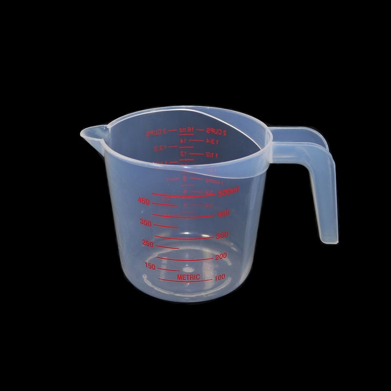 250/500/1000ML Plastic Measuring Cup Jug Pour Spout Surface Kitchen Tool Supplies cup with graduated Kitchen1pcs