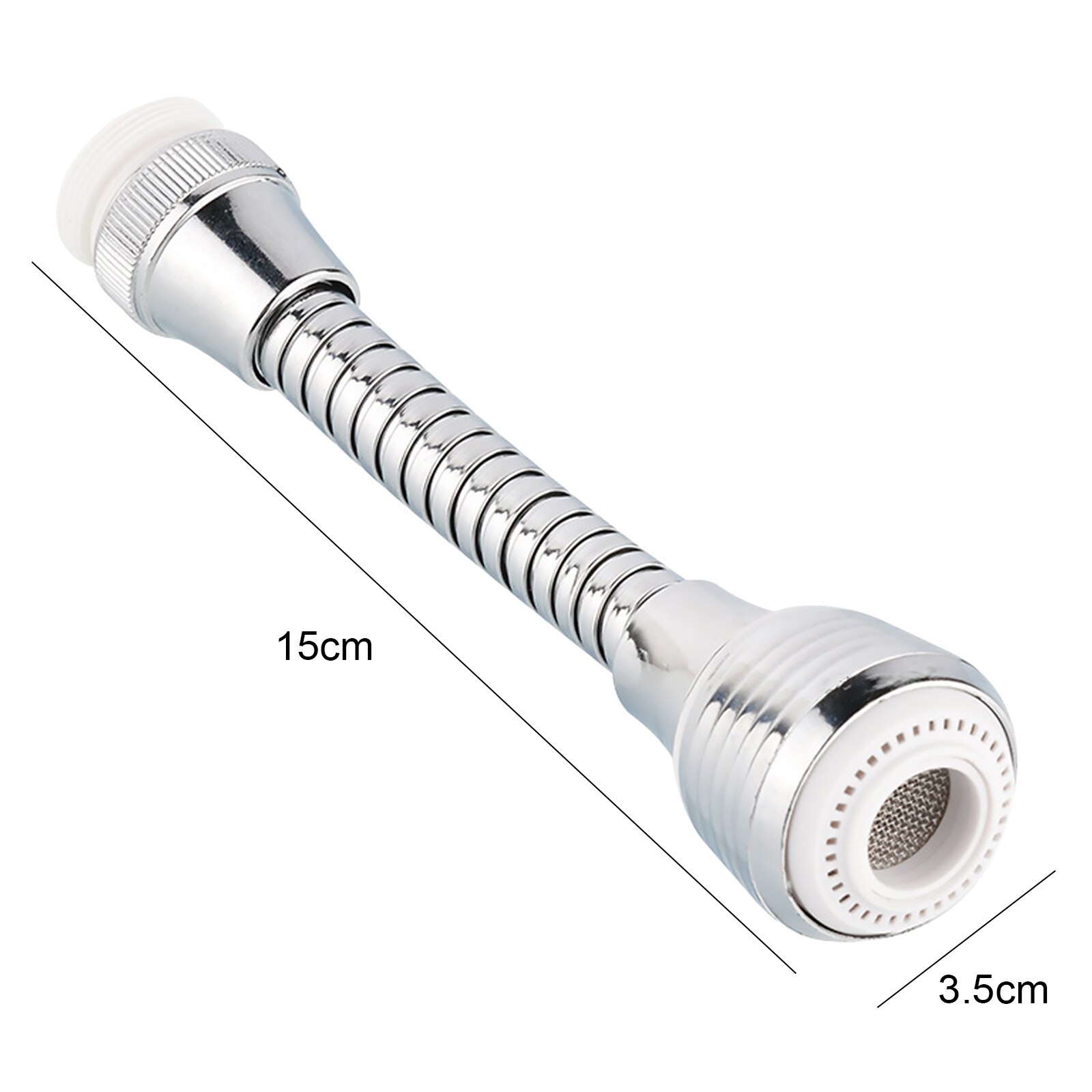 Pulverizador para fregadero de cocina, aireador de ahorro de agua, filtro burbujeador giratorio de 360 grados, boquilla libre de doblar, aireadores flexibles para grifo: C
