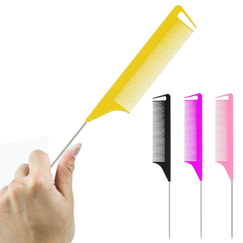 Hair Dye Comb One-way Weave Highlighting Foiling Sectioning Highlight Hairdressing Combs and Brand