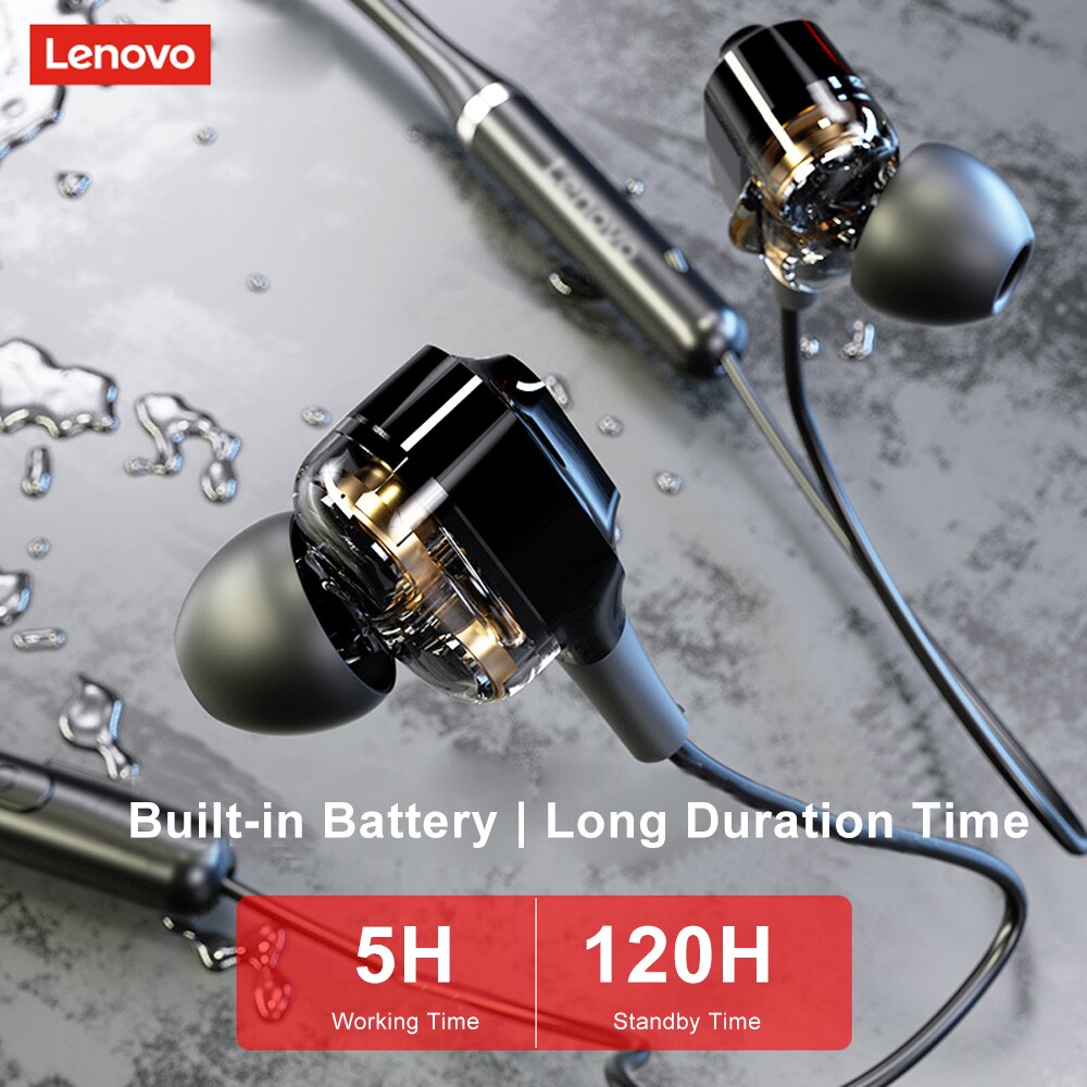 Lenovo XE66 BT5.0 Wireless Headphones 8D Surround Stereo Music Earbuds Magnetic Suction Waterproof Sport Headset with Mic