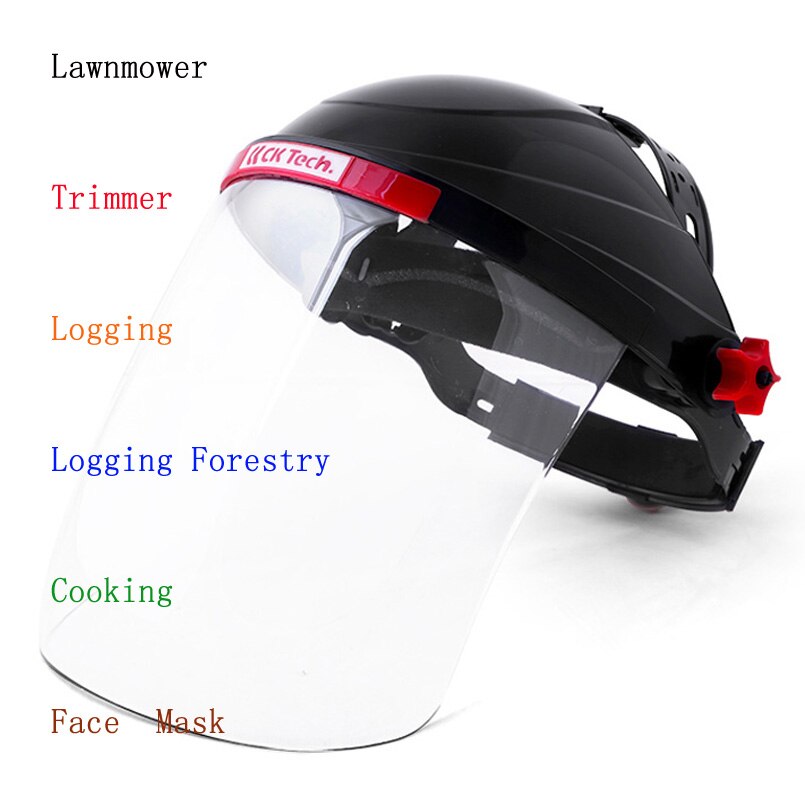 CK Tech. Chainsaw Safety Helmet Hat Logging Forestry Visor Protection Lawnmower Trimmer Protective Hat Face Mower Mask Shields