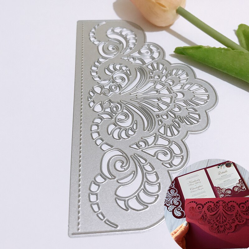 Metalen Snijden Kant Stencil Scrapbook Diy Papier Card Embossing Handgemaakte Tool Festival Kunstwerk Entertainment Voor Bruiloft Verjaardag