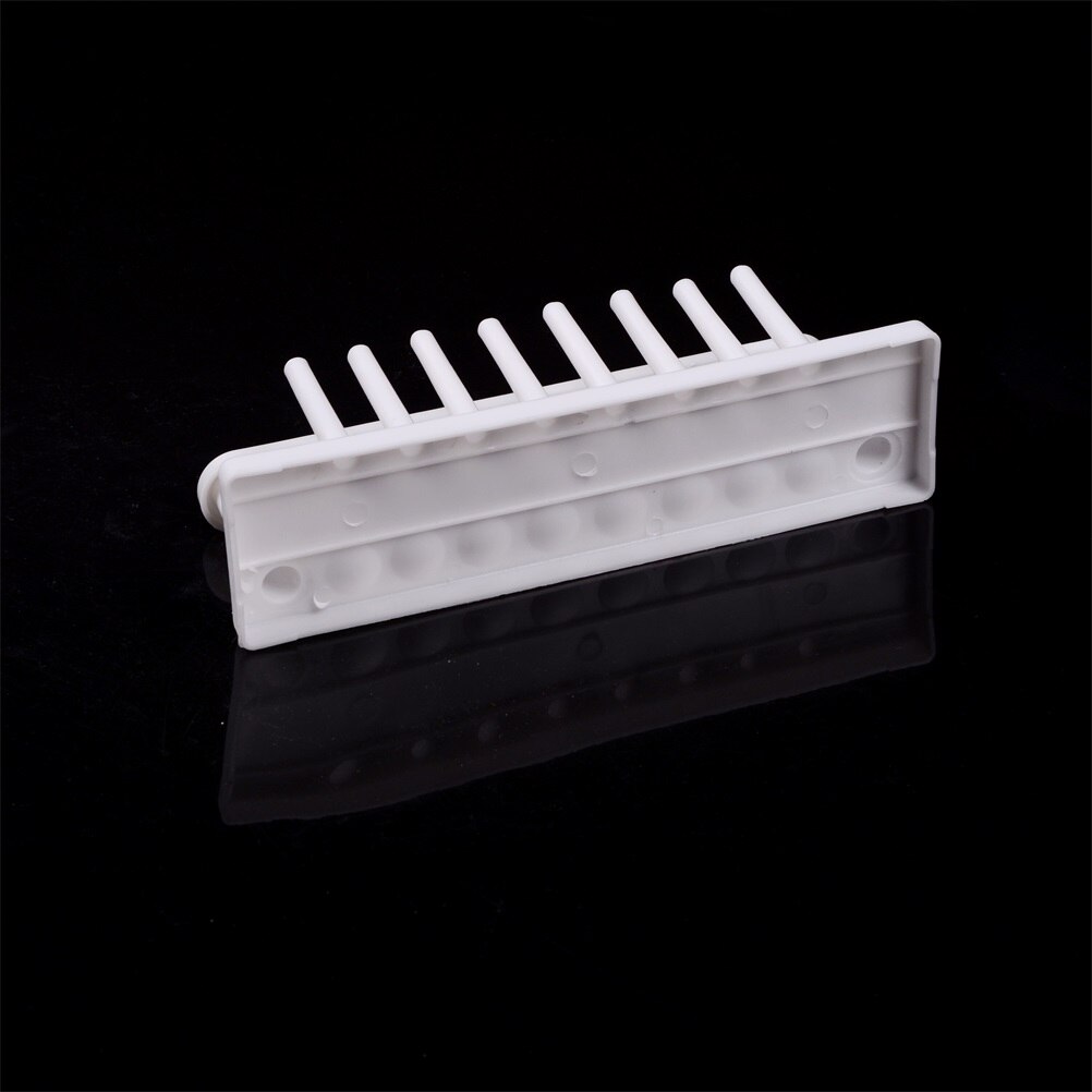 White Plastic Laboratory Test Tube Rack Lab Test Tubing Racks For Centrifuge Tubes 8 Positions