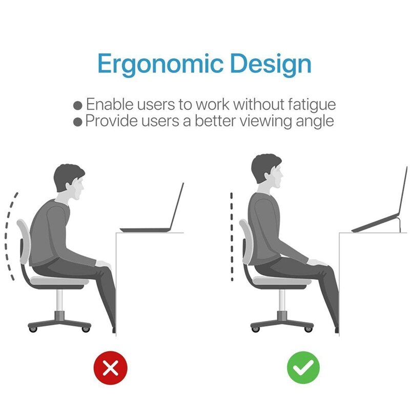 Kannettavan tietokoneen jalusta alumiininen tuuletettu jalusta ergonominen nouseva kannettava pidike ma cbook pro kaikille kannettaville