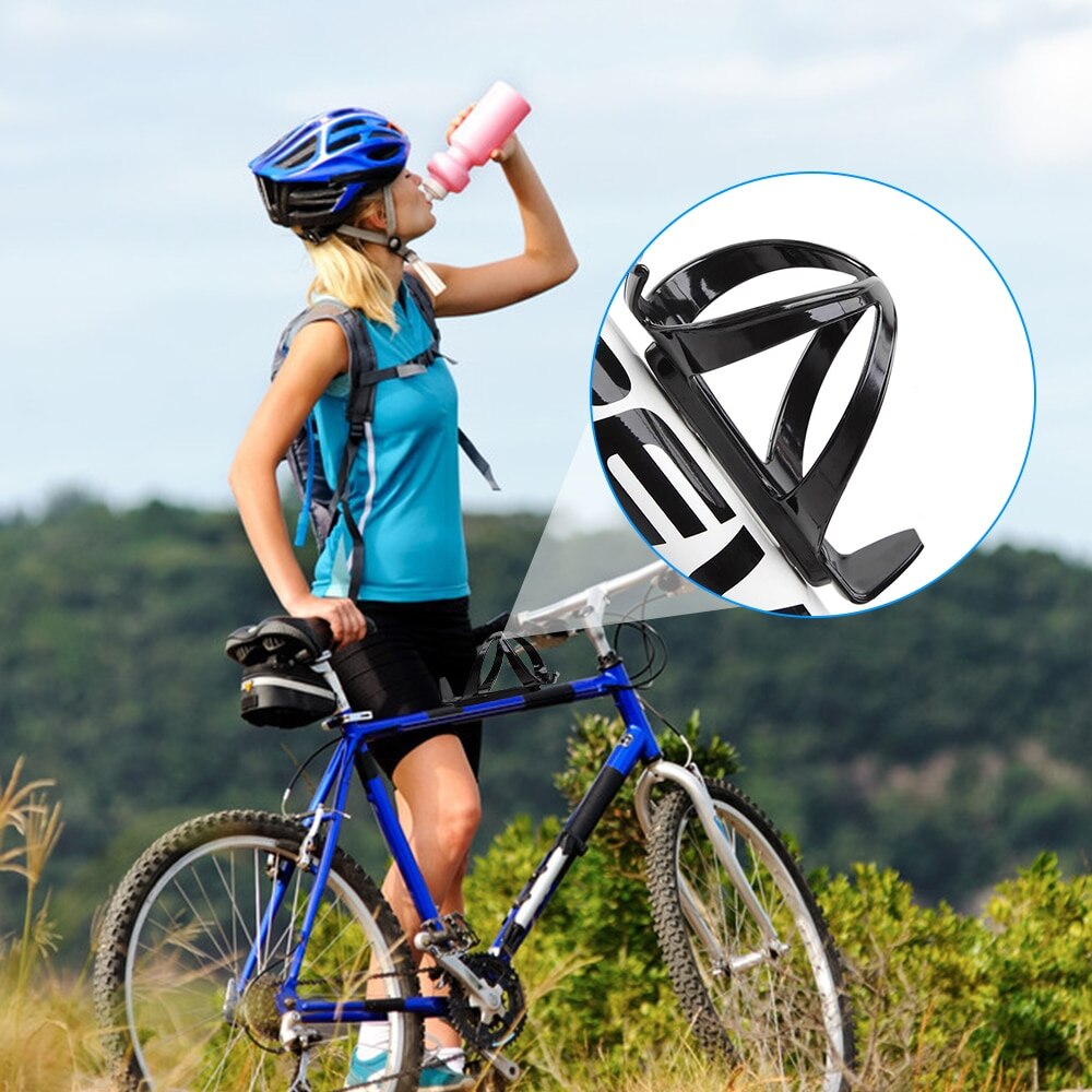 Portabotellas de fibra de vidrio para bicicleta, soporte para botella de agua