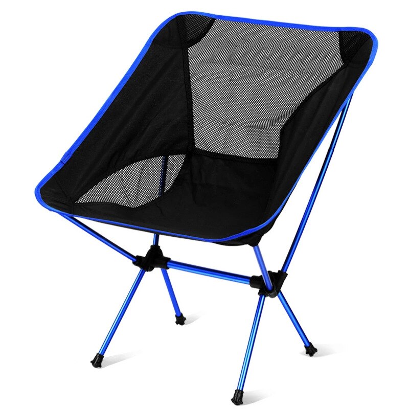 Outdoor Moon Chair 7075 Light Aluminum Camping Fishing Chair BBQ Folding Chair Beach Director Chair: C