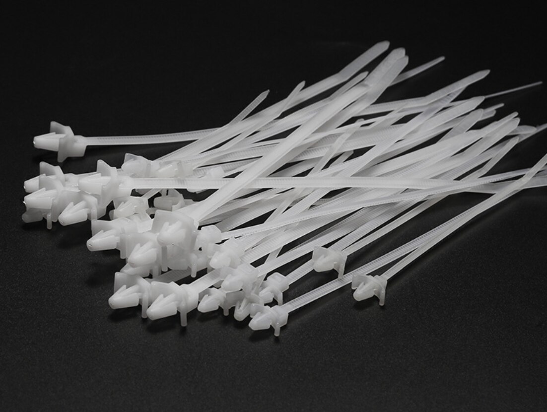 8 x 175 mm push mount trådbindere selvlåsende nylon kabel lynlås skrue push mount tråd binder loop wrap bundle ul rohs godkendt