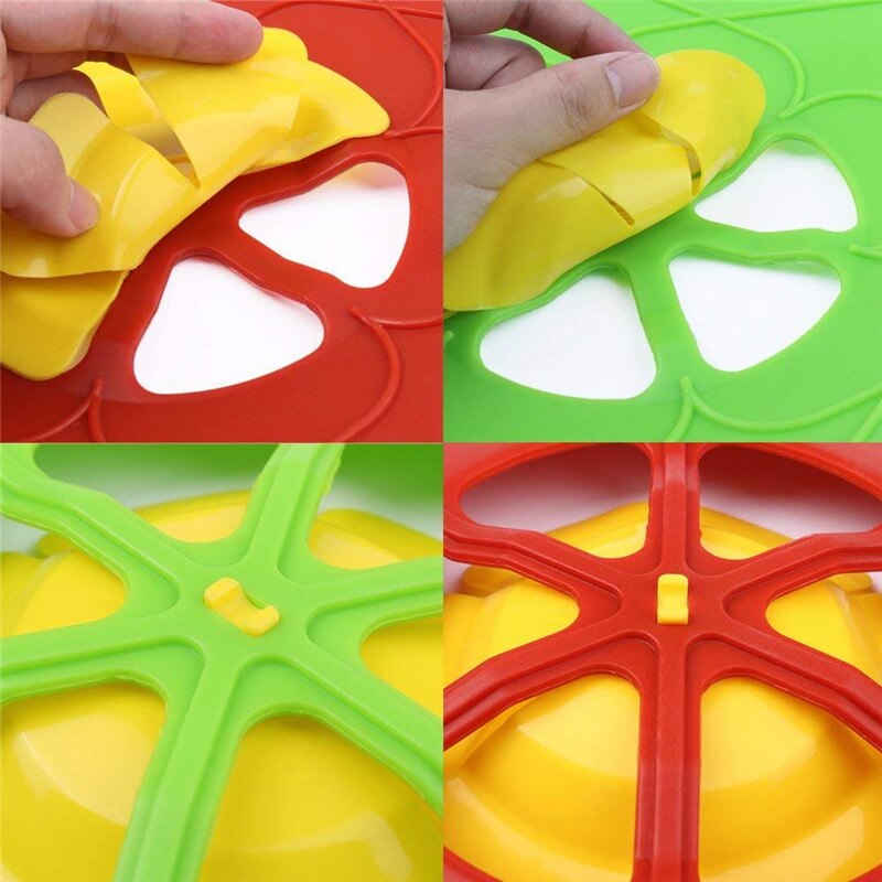 Spill Stopper Pot Lid Cover, Silicone Soup Boiled Anti-Spill Lids, FDA Free Boil Over Preventer Porridge Stopping Safeguards