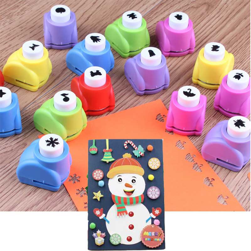 1 PCS Kid Child Mini Printing Paper Hand Shaper Scrapbook Tags Cards Craft DIY Punch Cutter Tool 16 Styles