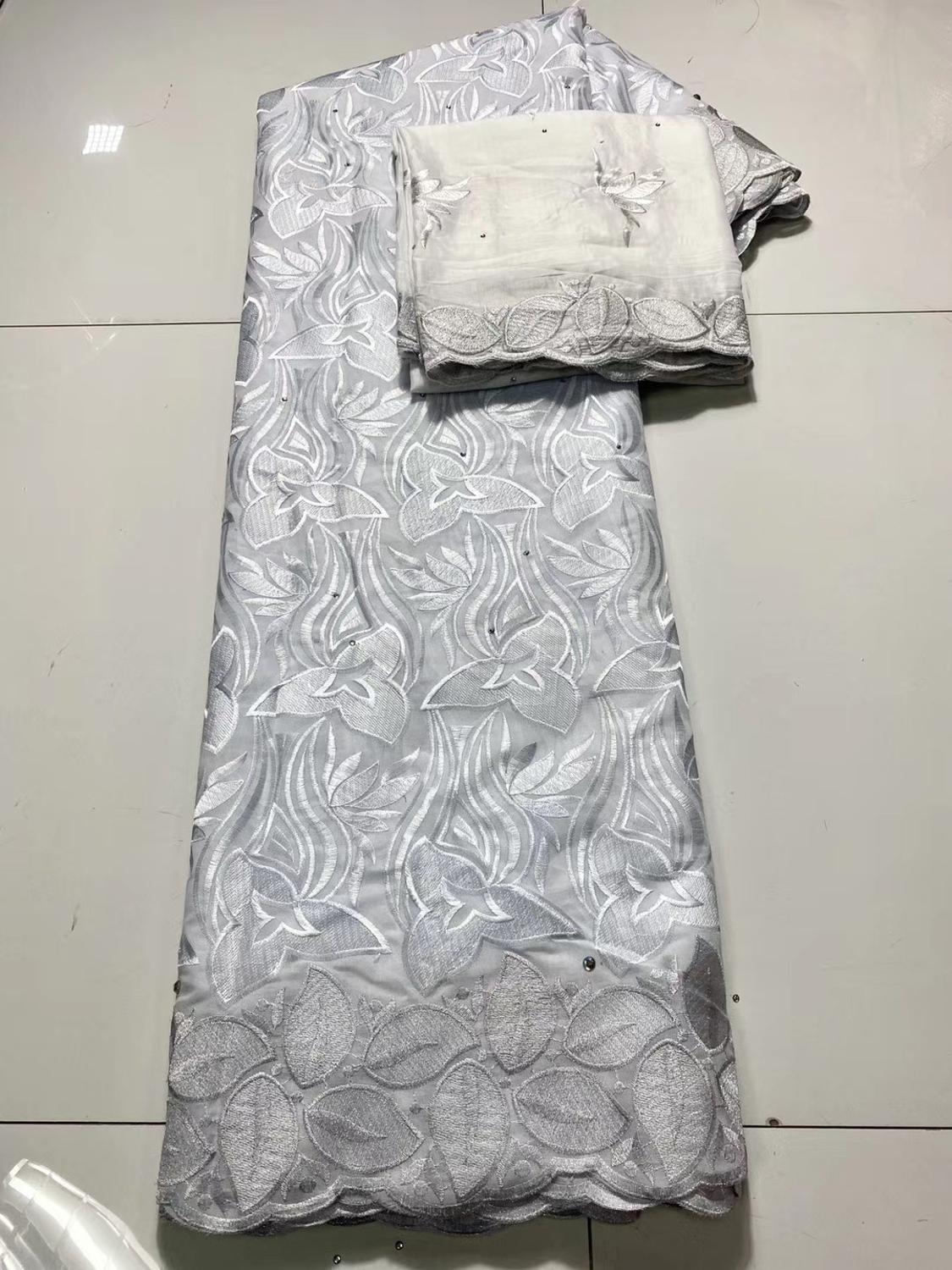 African Brocade Fabrics Swiss Voile Lace In Switzerland French Lace Fabrics Dubai Fabric Nigerian Gele Headtie 7Yards: 5