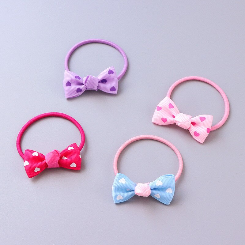 10 pçs/lote arco faixas de cabelo ferramentas 20 cores elástico de borracha bandas de cabelo laços/anéis/cordas goma grosgrain fita suportes cabelo acessórios