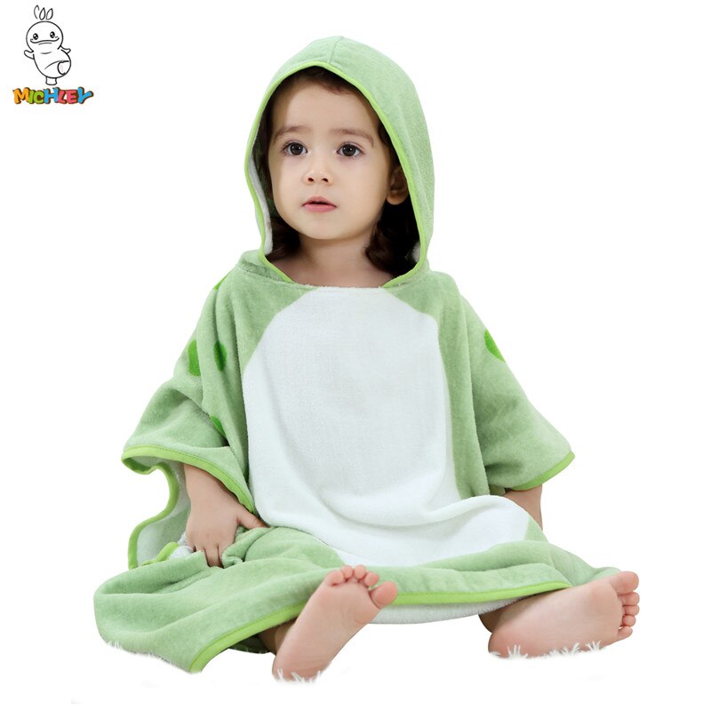 Michley-Baby Gewaad Dinosaurus Hoodies Meisje Jongens Nachtkleding Goede Bad Handdoeken/Strandlaken Kids Zachte Badjas Pyjama kleding: 02