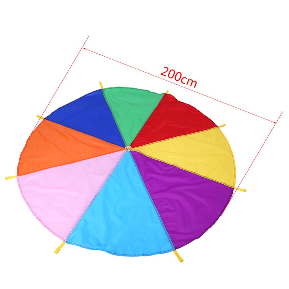 2M 3M 3.6M 6M Kids Play Multi-Color Rainbow Parachute Oxford Fabric Outdoor Game toy kids Exercise Development Kindergarten: 2M