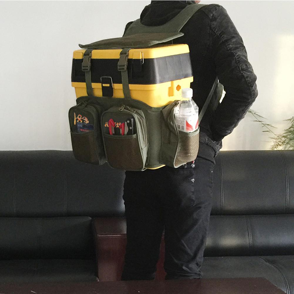 Fly Fishing Backpack Fishing Outdoor Adjustable Size Fishing Tackle Box Fishing Tackle Backpack Bag