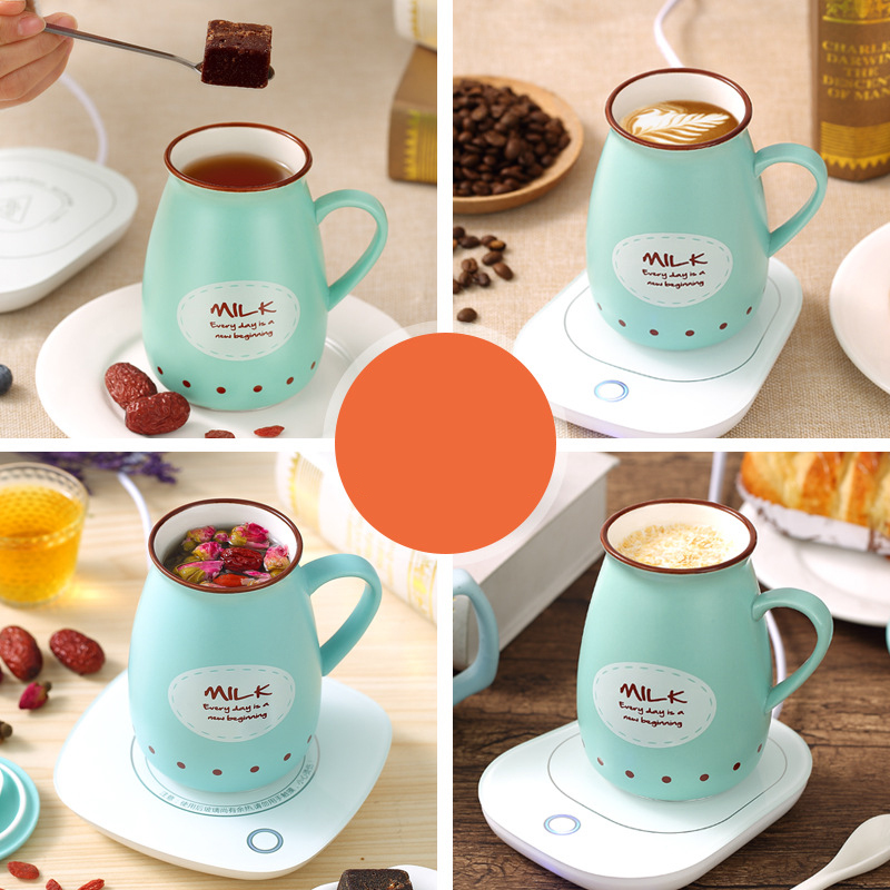 Schreibtisch Tasse Wärmer Kaffee/Tee Tasse Heizung 220V Becher Wärmer Getränke Becher Heizung Fach Pad Milch Tee Kaffee becher Heißer Getränke Heizung Tasse