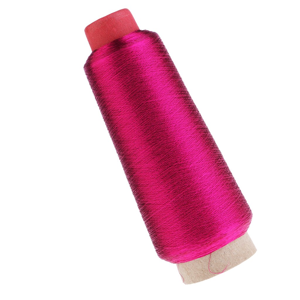 Hilo de bordar de punto de cruz para ordenador, tejido de hilo metálico para manualidades, suministros de punto de costura DIY, suministros de DIY para muñecas para ropa: Rose Red