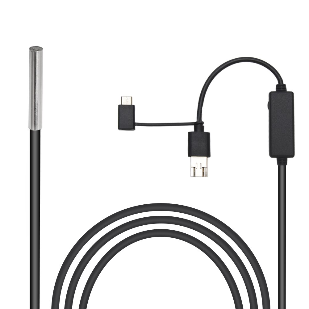 15m, 20mm 3 in 1 interface bil hane -c 720p inspektion borescope led lys endoskop kamera