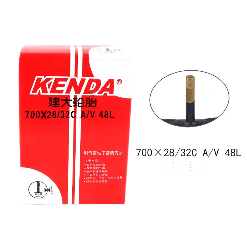 KENDA chambre à air de vélo pour vélo de voyage de route 700*23/25C 700*28/32C 700*35/43C AV/FV pièces de vélo chambre à air en caoutchouc butyle