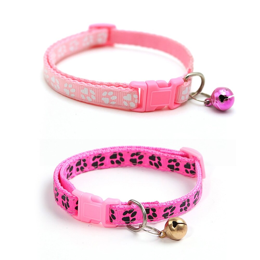 Collier avec cloche pour chat, 8 couleurs, accessoires pour animaux de compagnie, à boucle réglable, pour petit chien, Chihuahua