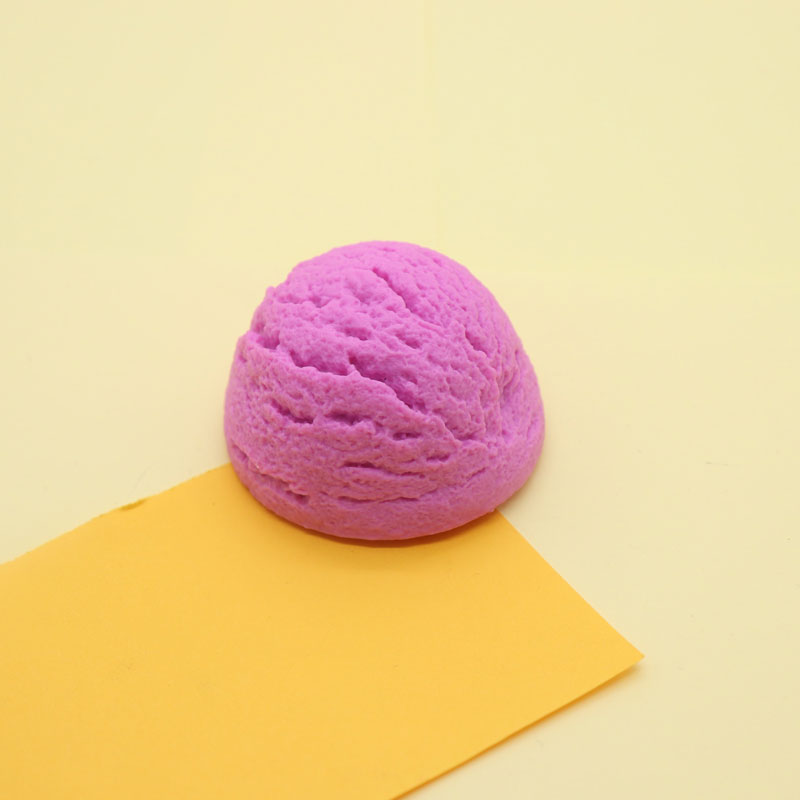 Kjøleskap magnet iskrem ball pvc modell kjøkken dekorasjon magnetisk klistremerke lim stereo låve som fargerik rød gul: Lavendel lilla
