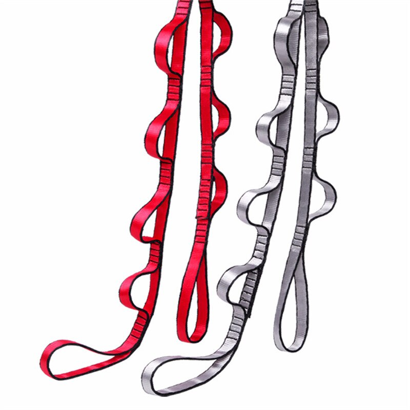 1PCs Portable Nylon Webbing Climbing Rope Outdoor Tree Hanging Hammock Strap High Load-Bearing Durable Camping Travel Sling