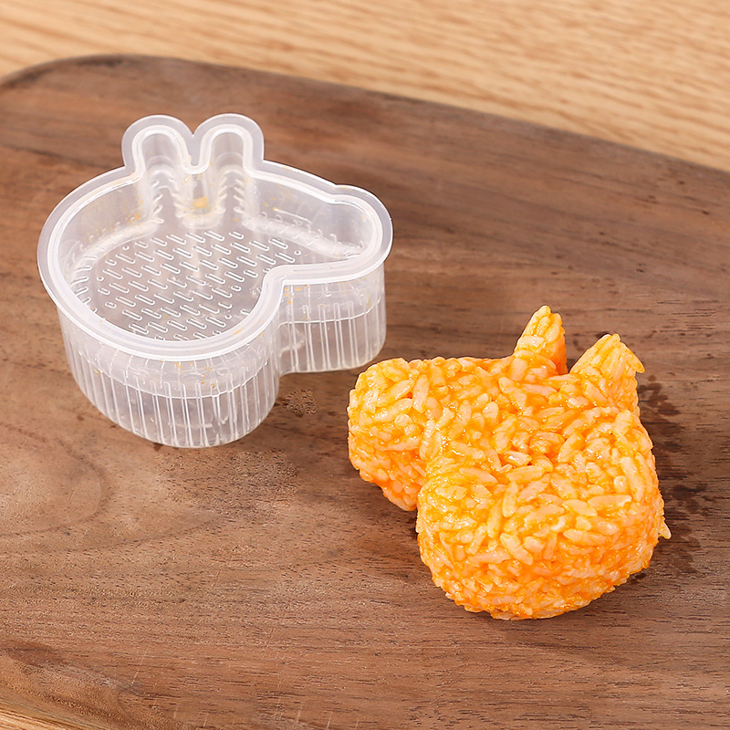 2 unids/set Onigiri molde accesorios Kit fabricante Sushi Bento 2 uds/4 uds/set Sushi bola japonesa DIY Triangular comida molde de Sushi: Rosa