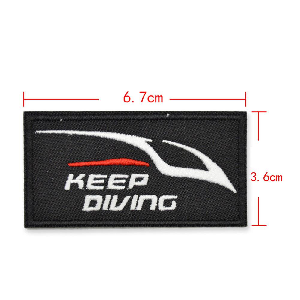 3pcs Diving Patch On Embroidered Embroidery Vest Bag Cap Patches for Snorkeling Swimming