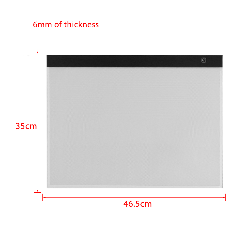 A3 LED Light Box Tracer USB Powered Tracing Light Pad Board 3 Level Adjustable Brightness for Artists Drawing Sketching Tracing