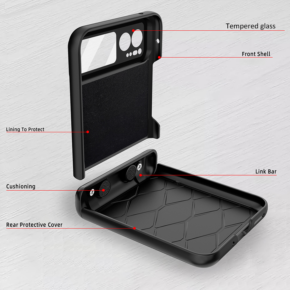 Fold Hinge Case For Motorola Razr 40 / Razr 3 Woman Girl Fall Protector Protection Cover