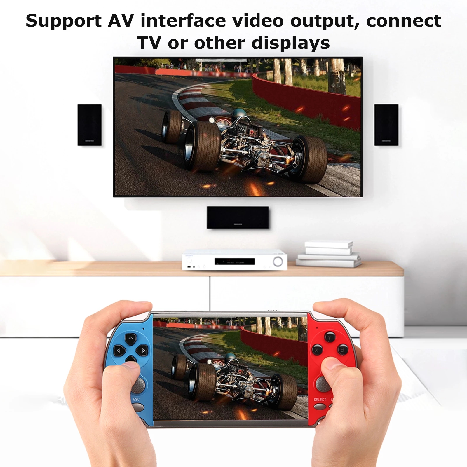 Consola de videojuegos Retro portátil, máquina de videojuegos portátil, Mini reproductor Arcade, emulador, control inteligente