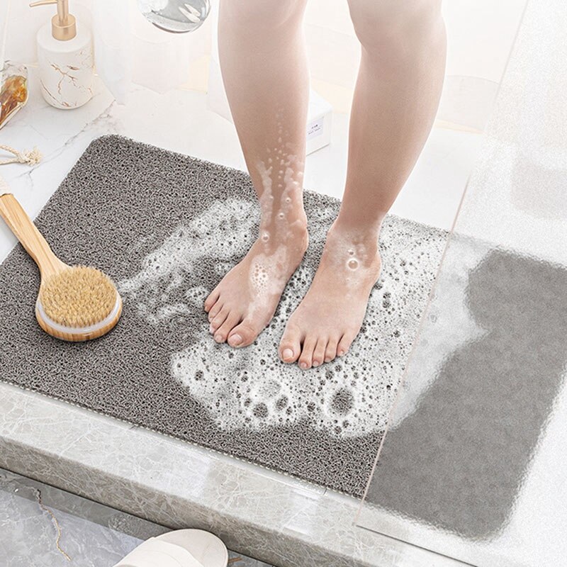 Douche Mat Bad Mat, Antislip Badmat Met Afvoer, sneldrogend Pvc Loofah Bad Mat Voor Bad